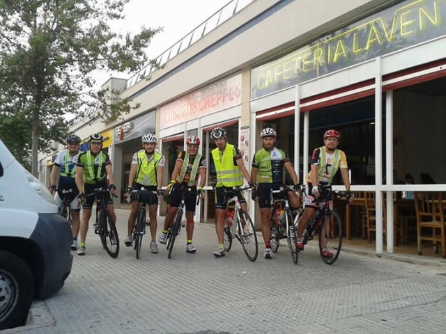 A punto de salir de excursion en bici